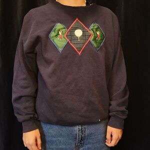 Vintage Embroidered Golf Crewneck
